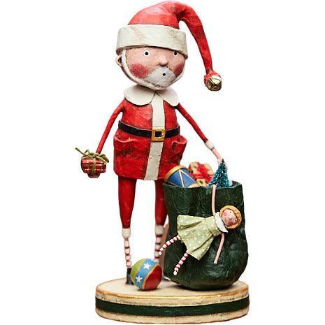 Santa & His Sack Figurine by Lori Mitchell - Quirks!