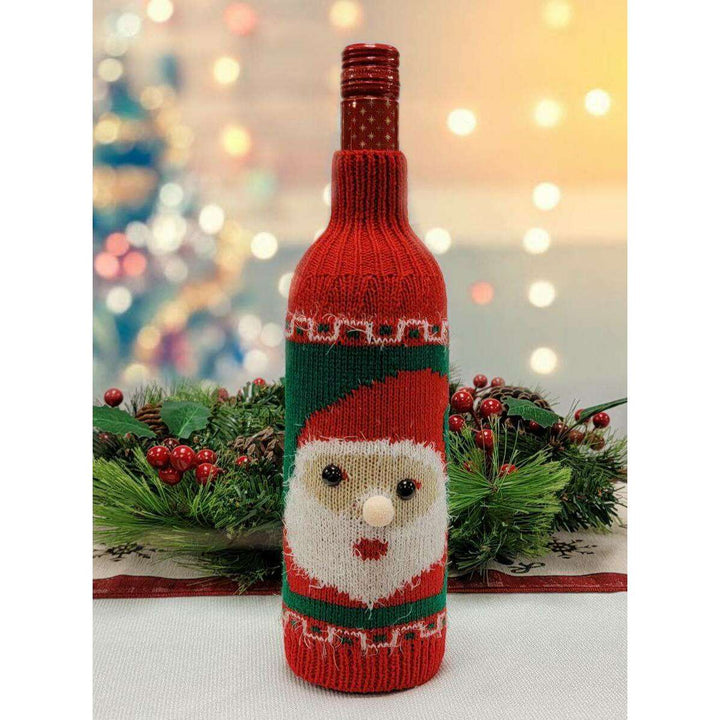 Santa Christmas Bottle Cover F07M5-7F