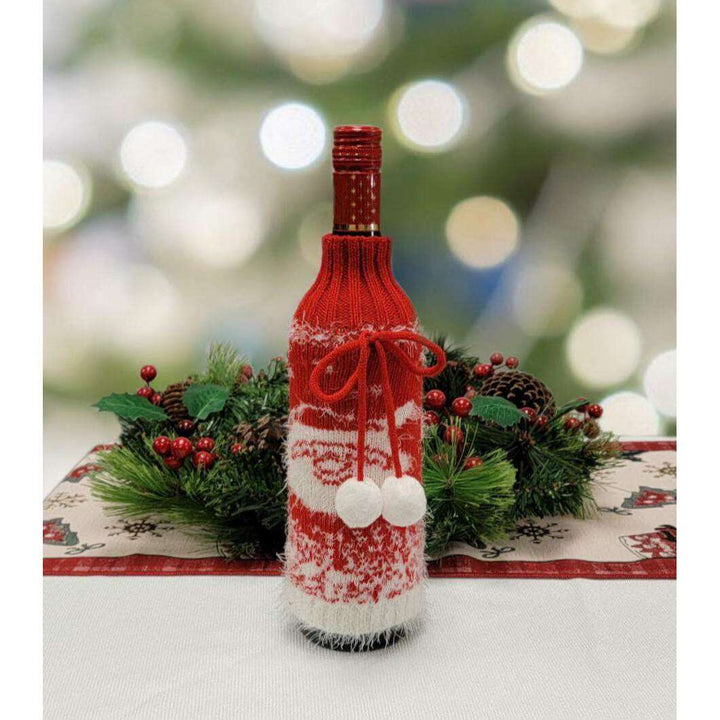 Santa Christmas Bottle Cover F07M5-7I