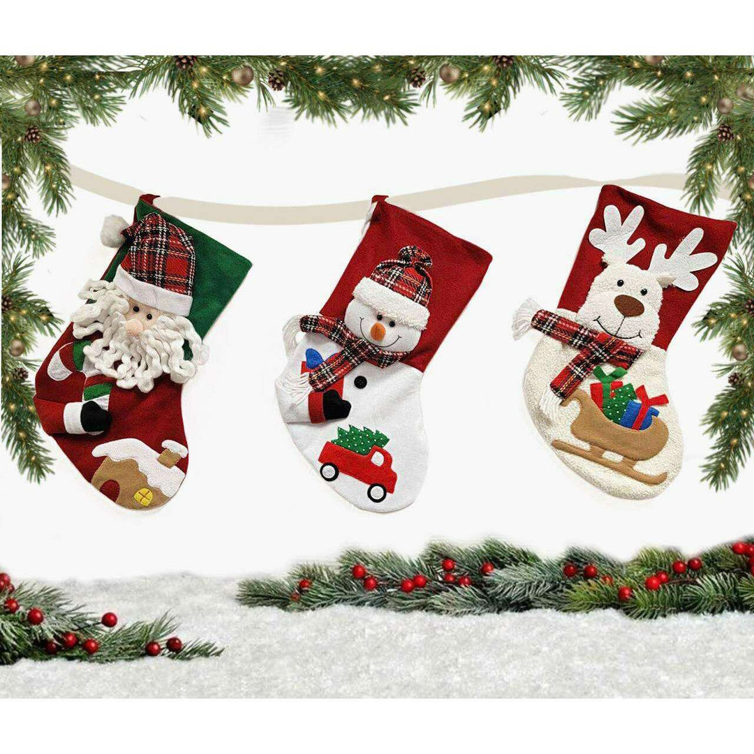 Santa Christmas Sock F07M5-4 Santa