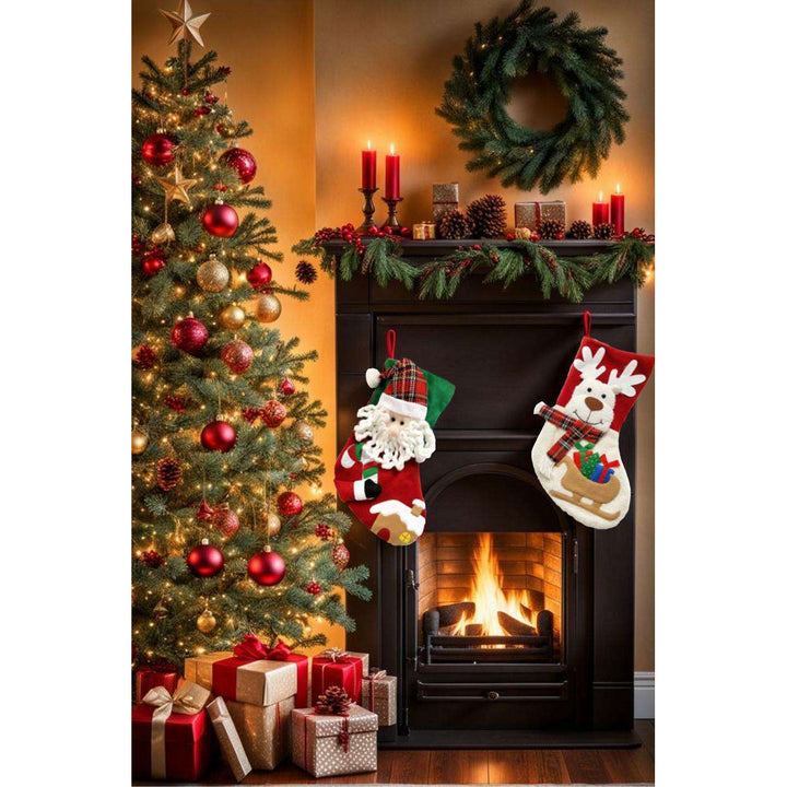 Santa Christmas Sock F07M5-4 Santa