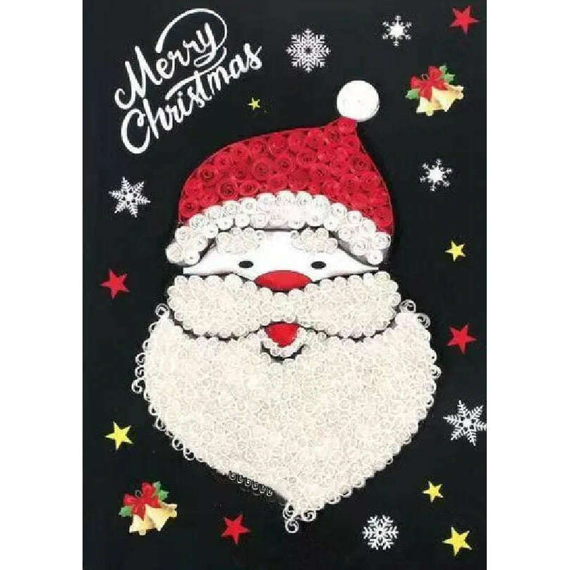 Santa Claus. Christmas DIY Making Kit. Paper Quilling Set F07M3-6-Santa