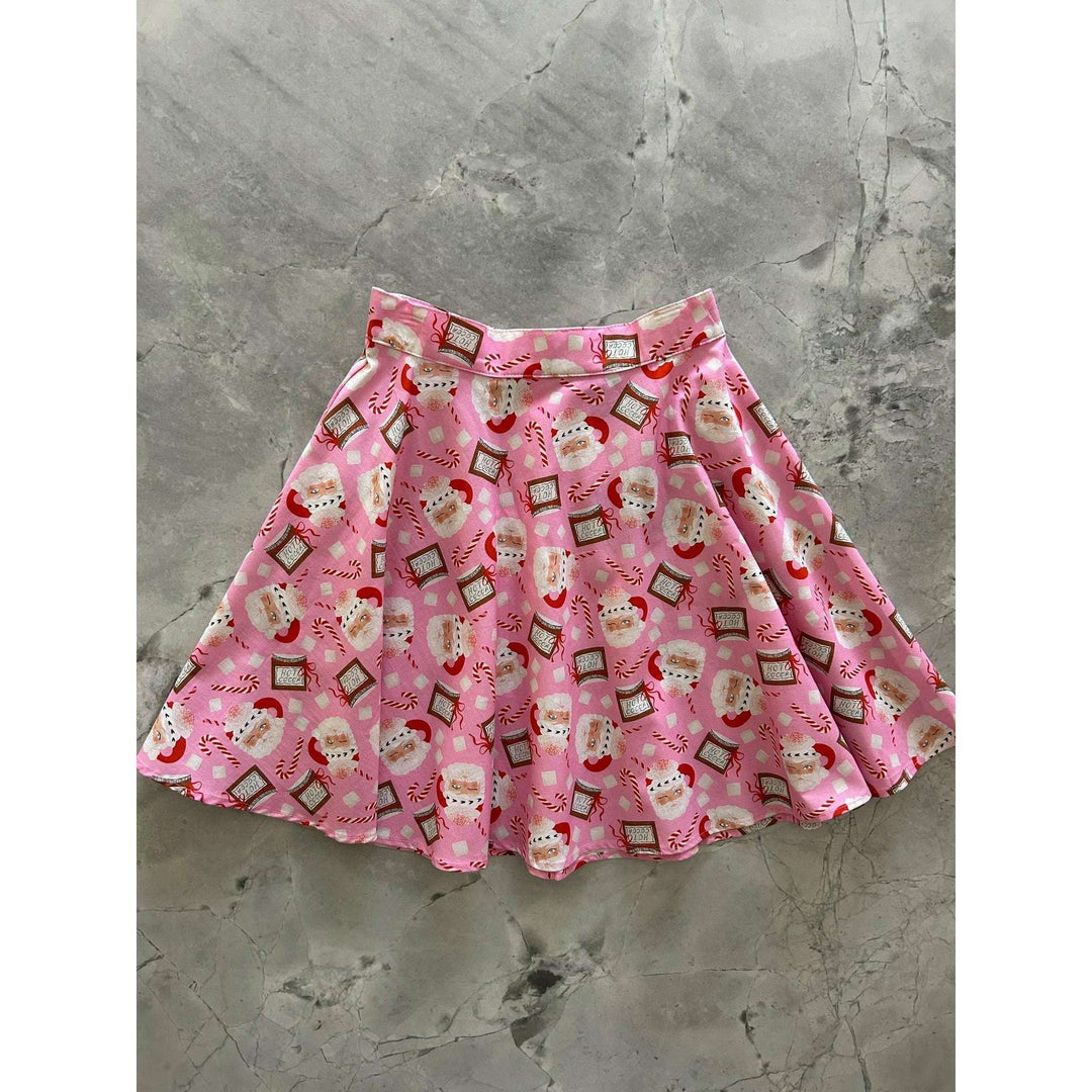 Santa Mugs Skater Skirt