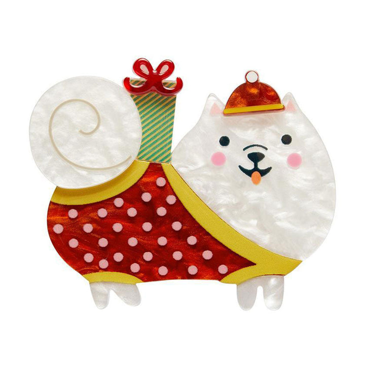 Santa Paws Brooch by Erstwilder image