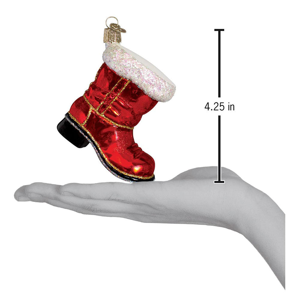 Santa's Boot Ornament by Old World Christmas image 2