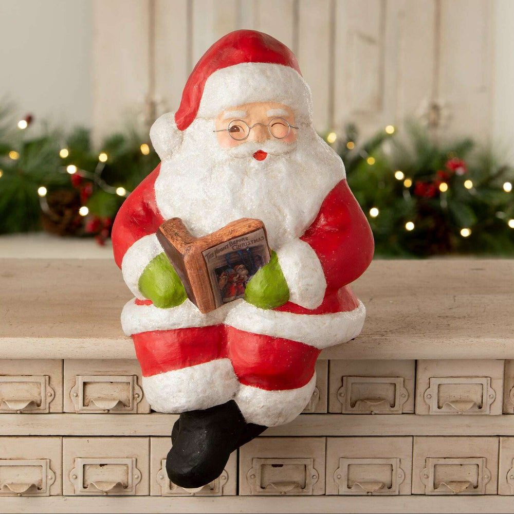 Santa Shelf Sitter by Bethany Lowe Designs, christmas decor