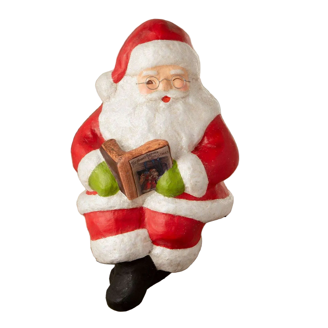 Santa Shelf Sitter | Vintage-Inspired Christmas Decor | Bethany Lowe