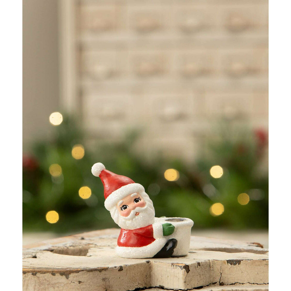 Santa Taper Candle Holder by Bethany Lowe Designs, image 2