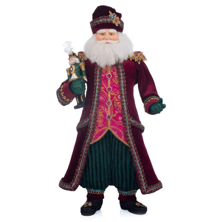 Santa with Nutcracker Figure by Katherine's Collection image