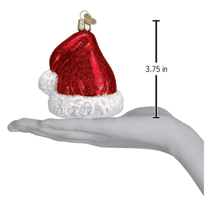 Old World Christmas Santa's Hat Blown Glass Ornament