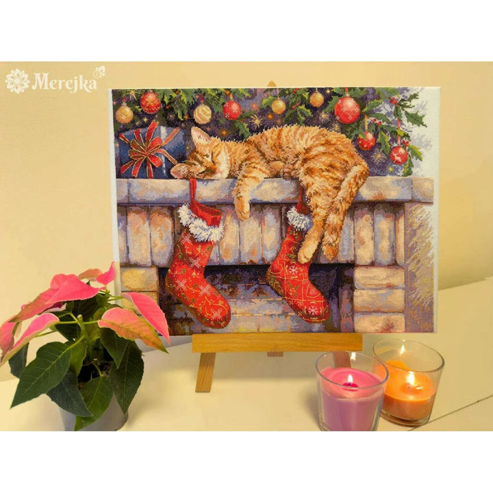 Santa's Helper K-264 Counted Cross-Stitch Kit