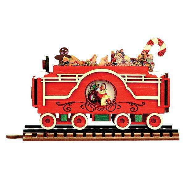 Old World Christmas Santa's NP Express Tender Blown Glass Ornament