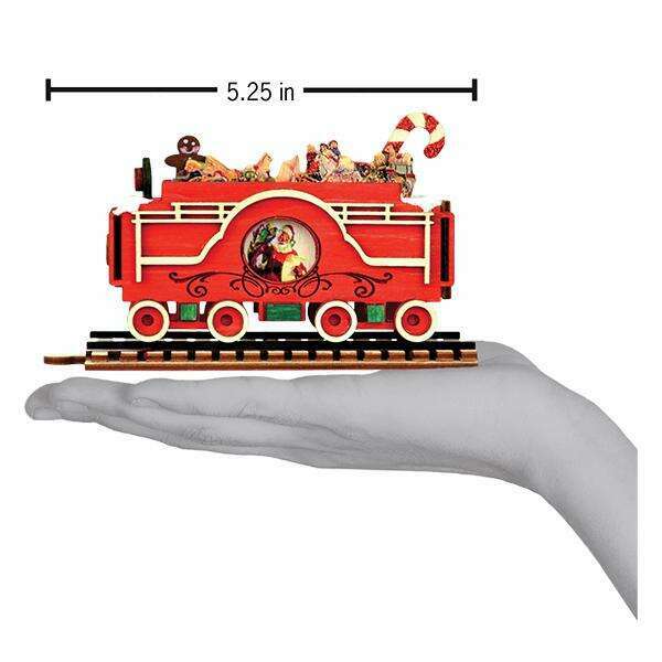 Old World Christmas Santa's NP Express Tender Blown Glass Ornament