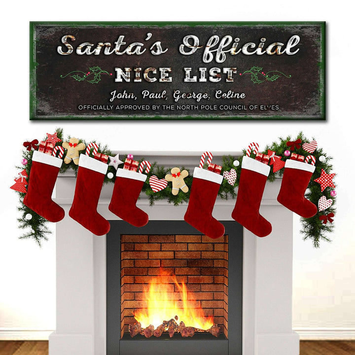 Santa's Official Nice List Sign