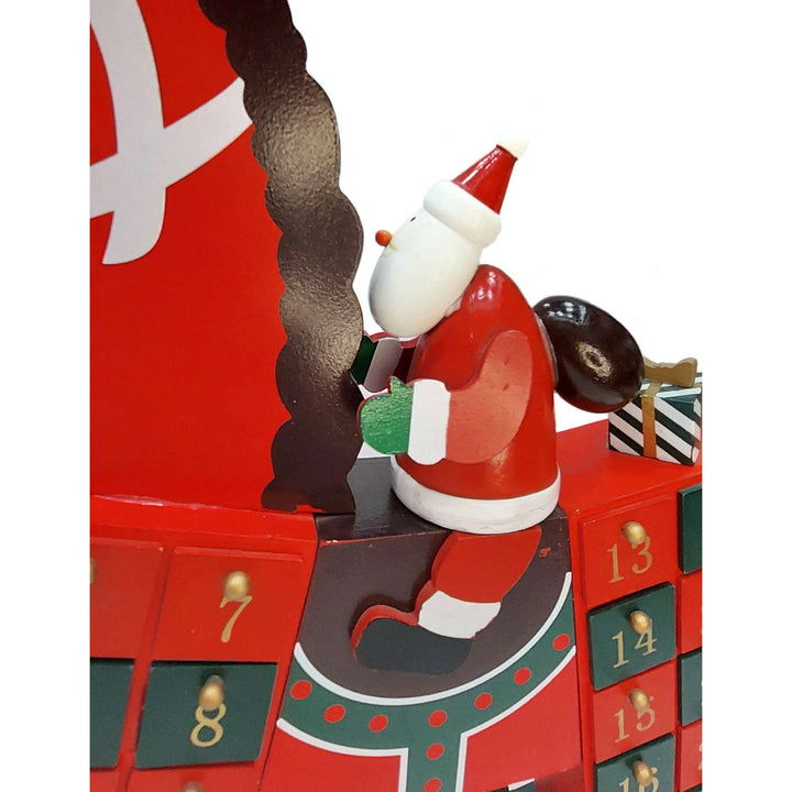 Santa's Wooden Horse Advent Calendar Wizardi F07M6-16