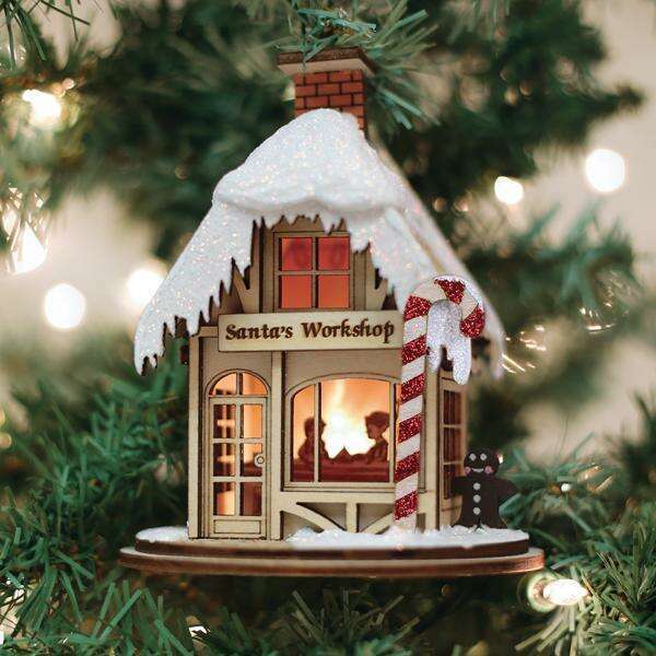 Old World Christmas Santa's Workshop Blown Glass Ornament