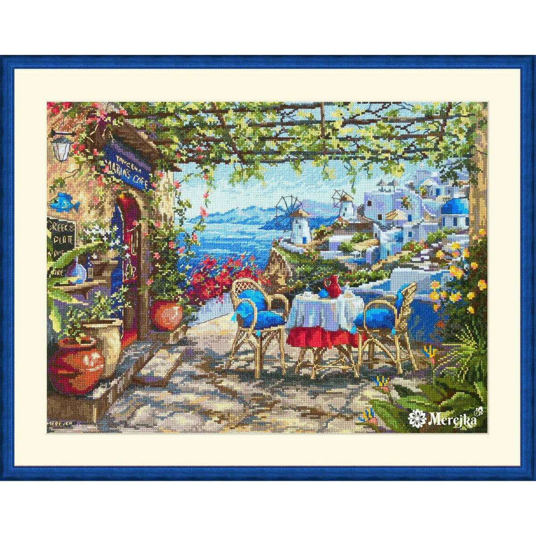 Santorini. View from Terrace K-230 Counted Cross-Stitch Kit