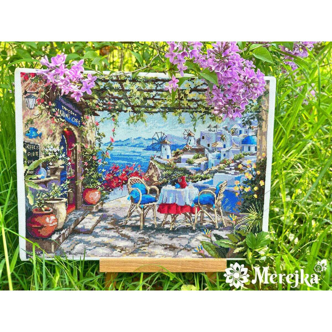 Santorini. View from Terrace K-230 Counted Cross-Stitch Kit