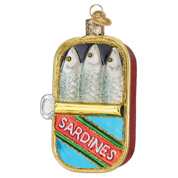 Old World Christmas Sardines Blown Glass Ornament
