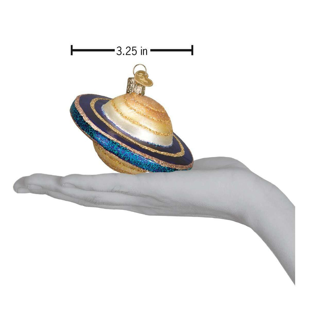 Old World Christmas Saturn Blown Glass Ornament