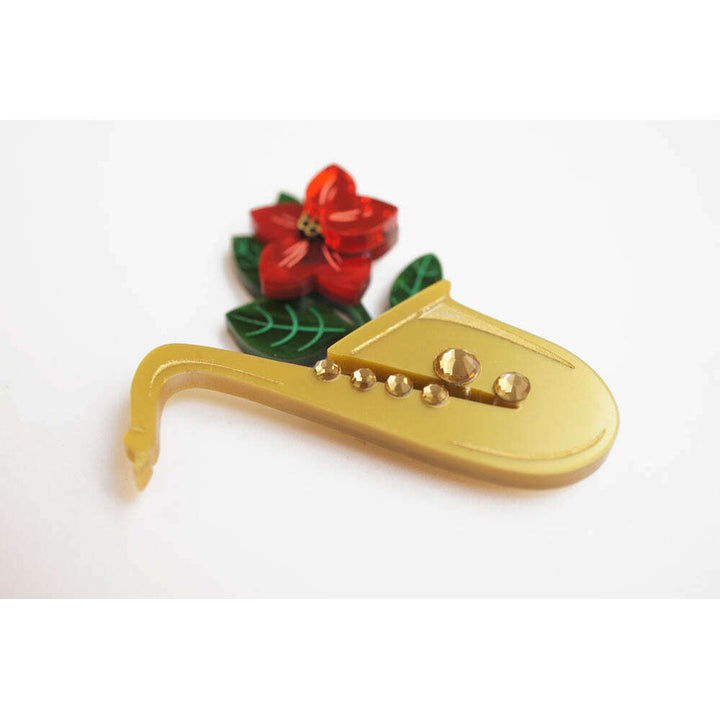 Saxophone Brooch by Laliblue 2