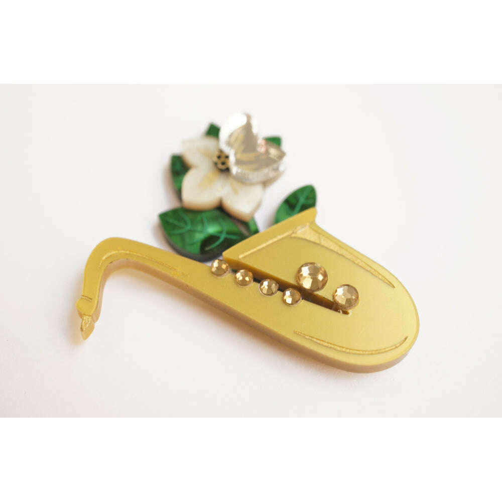Saxophone Brooch by Laliblue 4