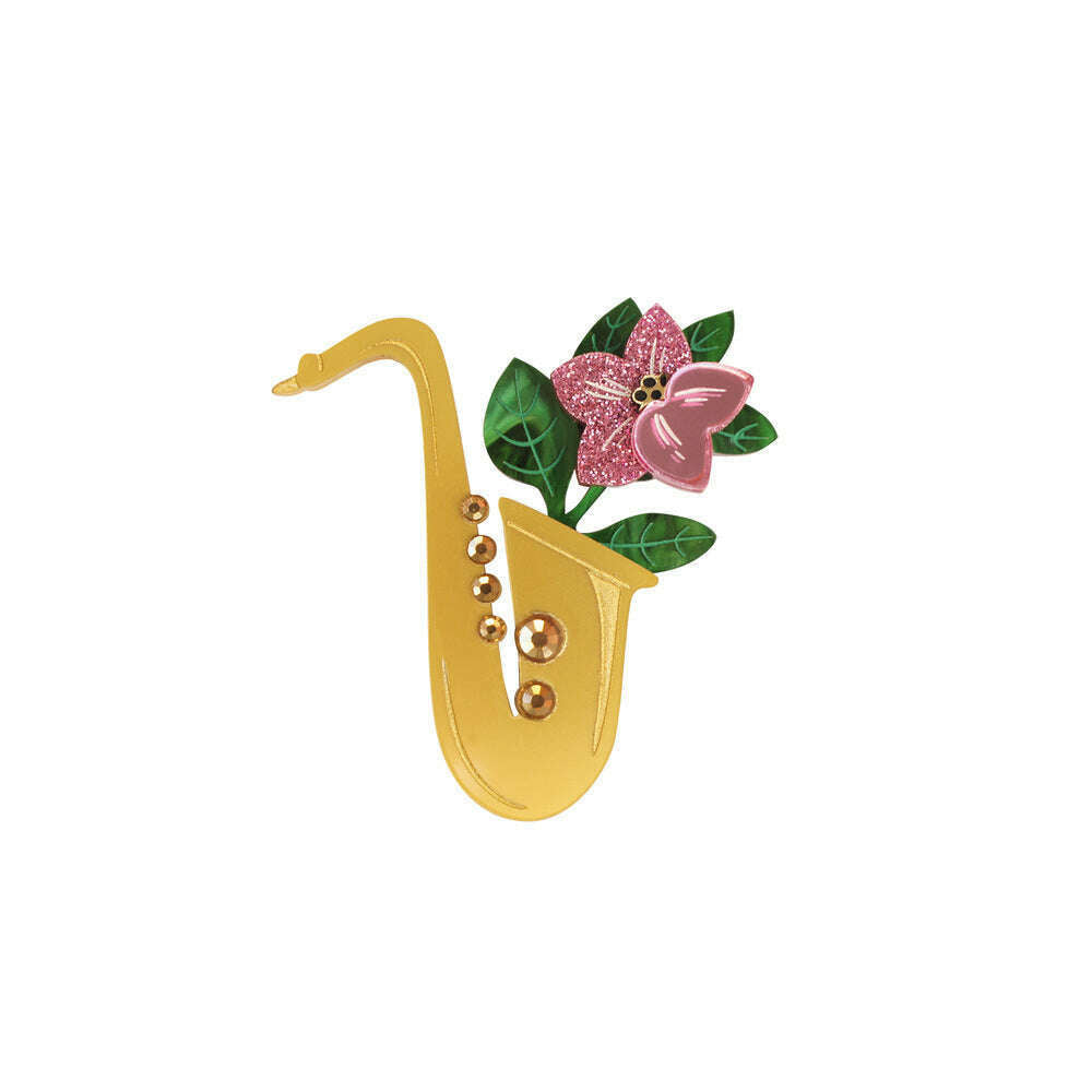 Saxophone Brooch by Laliblue 5