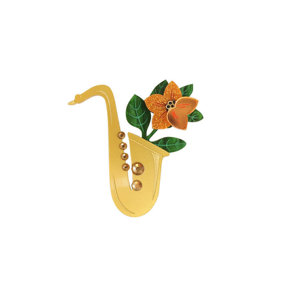 Saxophone Brooch by Laliblue 7