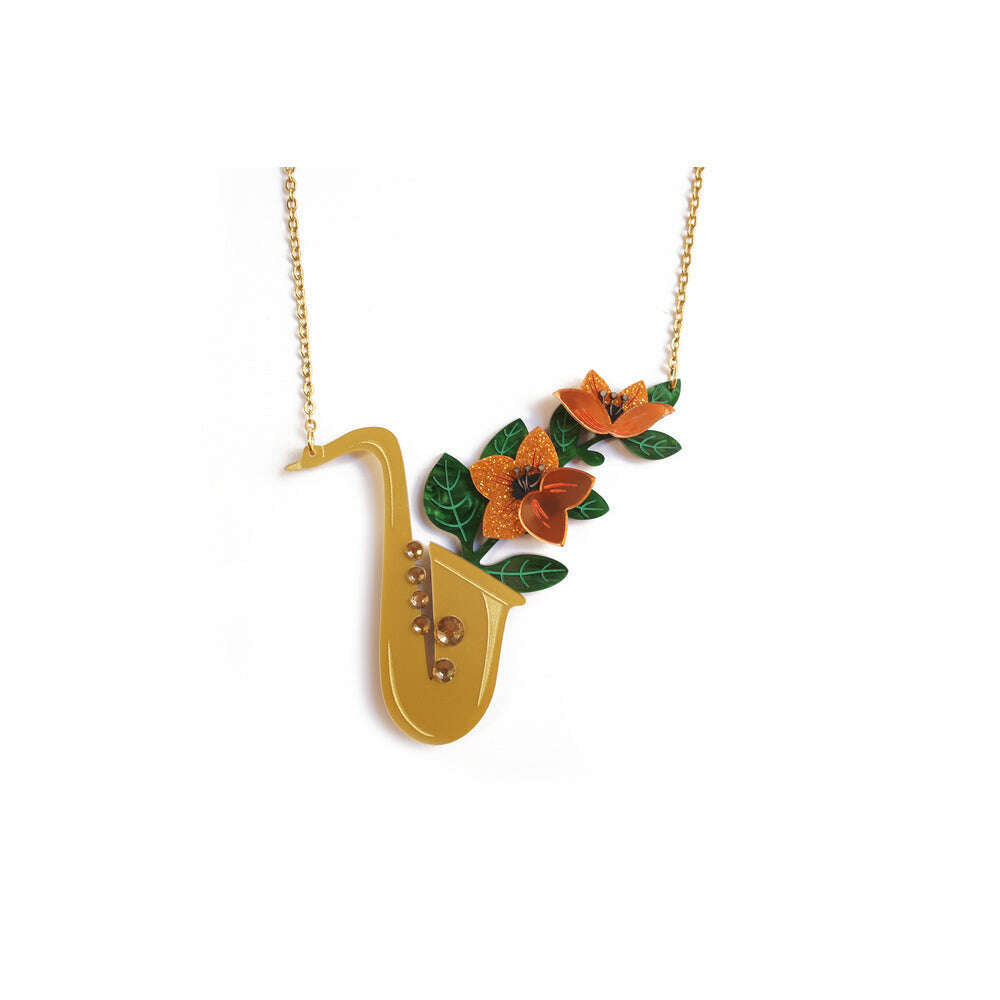 Saxophone Necklace by Laliblue 3