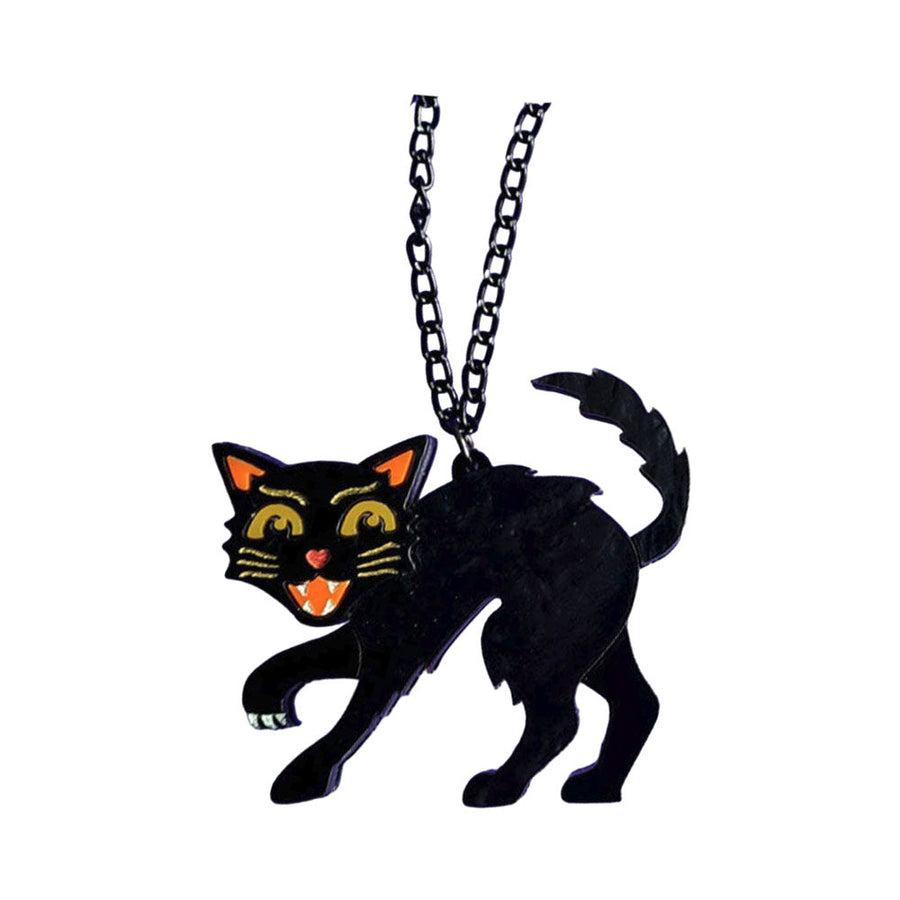 Scaredy Cat Necklace by Cherryloco Jewellery 1