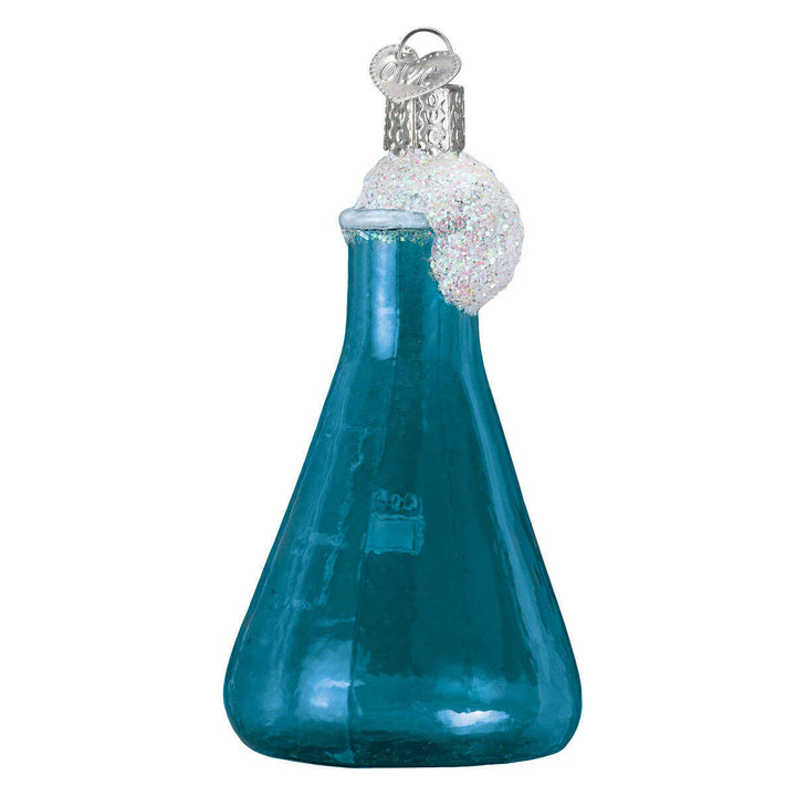 Old World Christmas Science Beaker Blown Glass Ornament