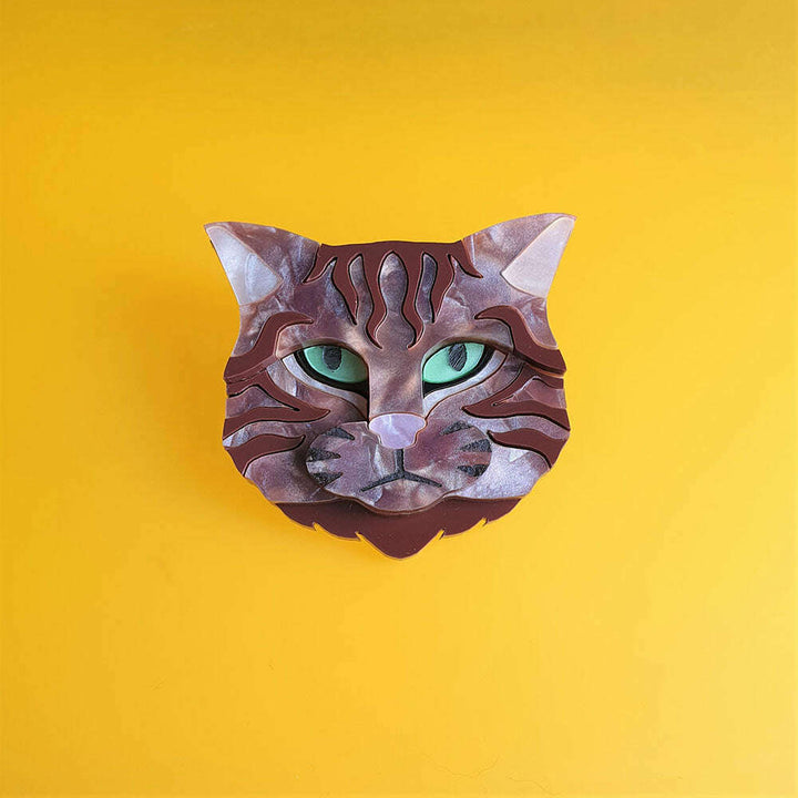 Scottish Wildcat Bronze Shimmer Colourway Necklace by Cherryloco Jewellery 2