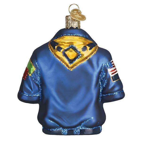 Old World Christmas Scout Uniform Blown Glass Ornament