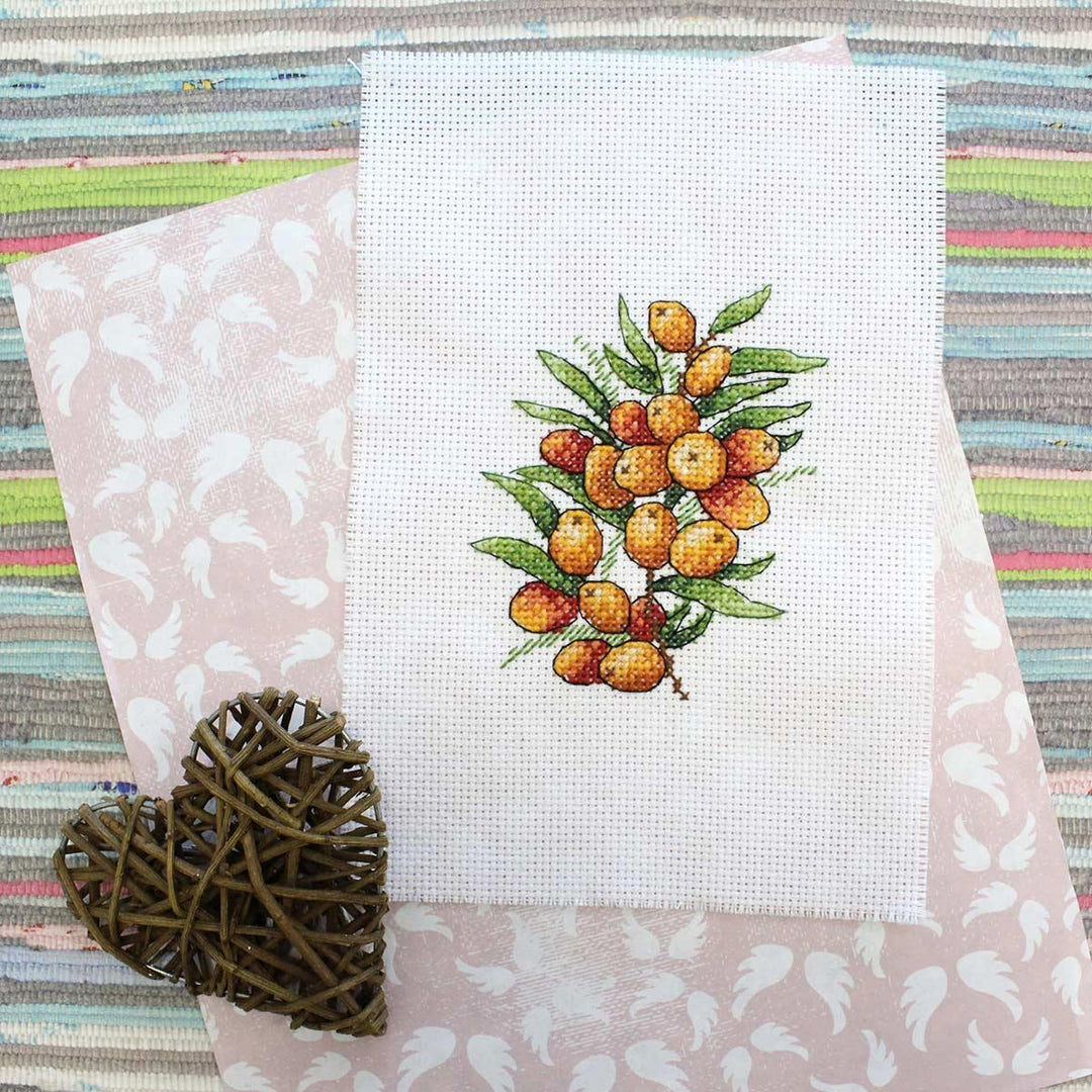 Sea Buckthorn Mood SM-591 Counted Cross Stitch Kit