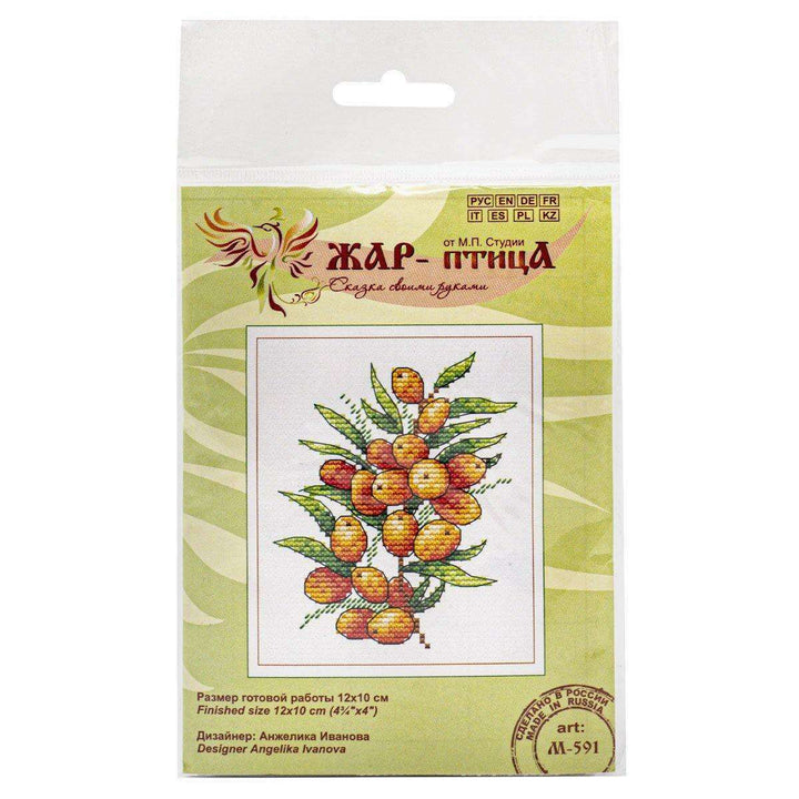 Sea Buckthorn Mood SM-591 Counted Cross Stitch Kit