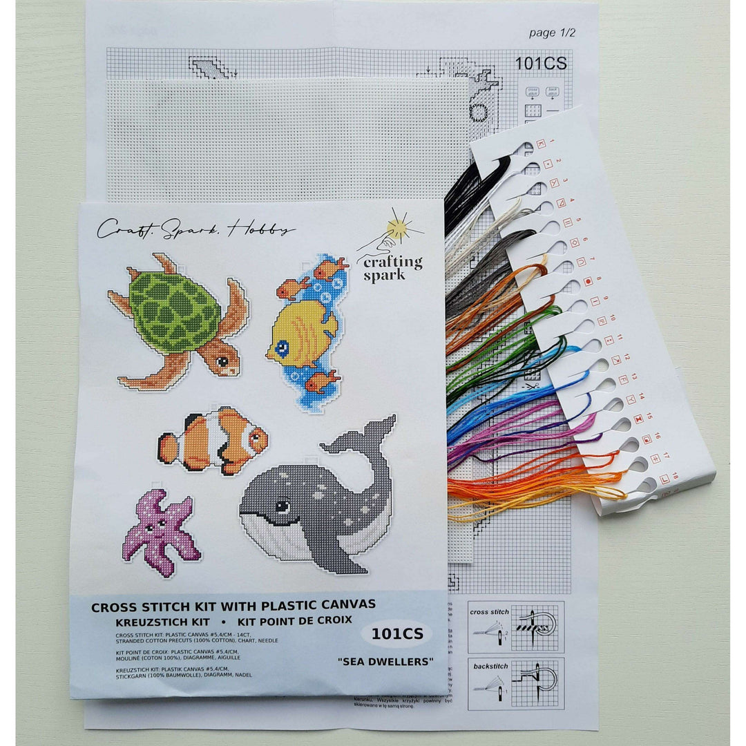 "Sea Dwellers" 101CS Counted Cross-Stitch Kit