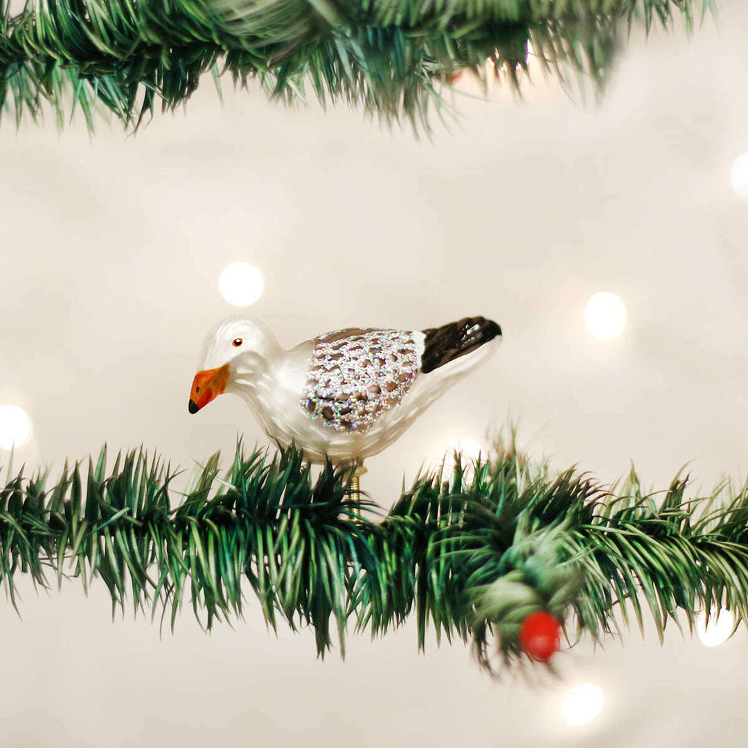 Old World Christmas Sea Gull Blown Glass Ornament