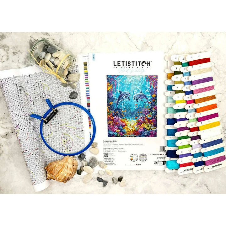 Sea Life L9911 Counted Cross Stitch Kit