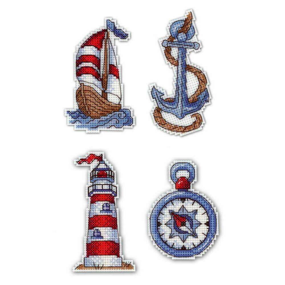 Sea Mood P-275 / SR-275  Plastic Canvas Counted Cross Stitch Kit