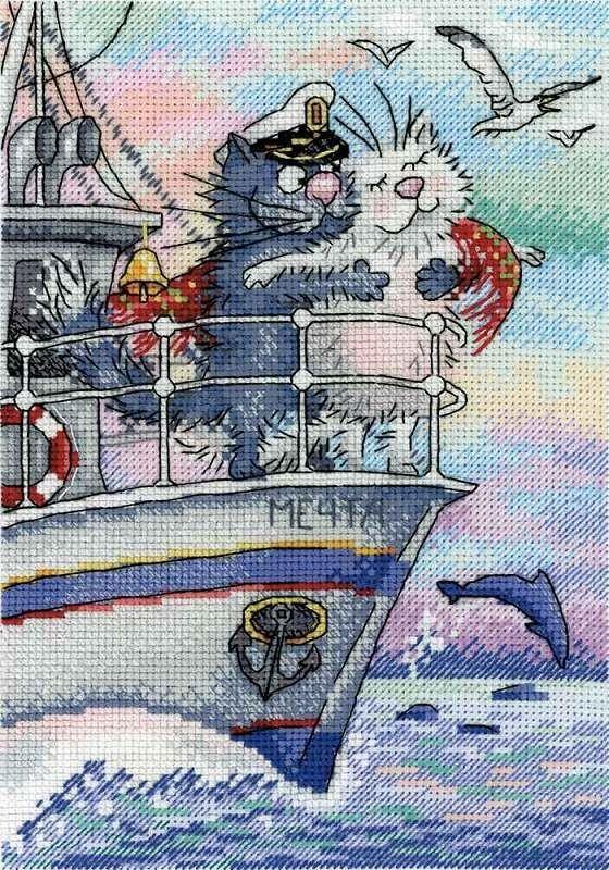 Sea of Love SNV-686 Counted Cross Stitch Kit