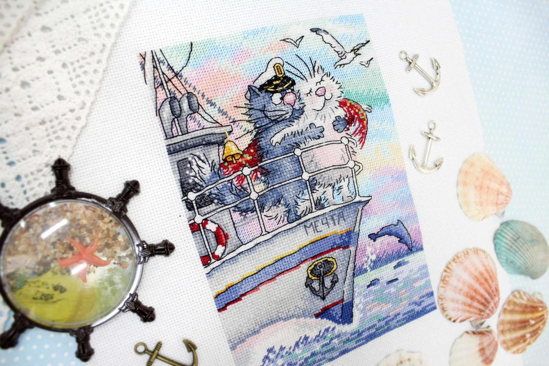 Sea of Love SNV-686 Counted Cross Stitch Kit