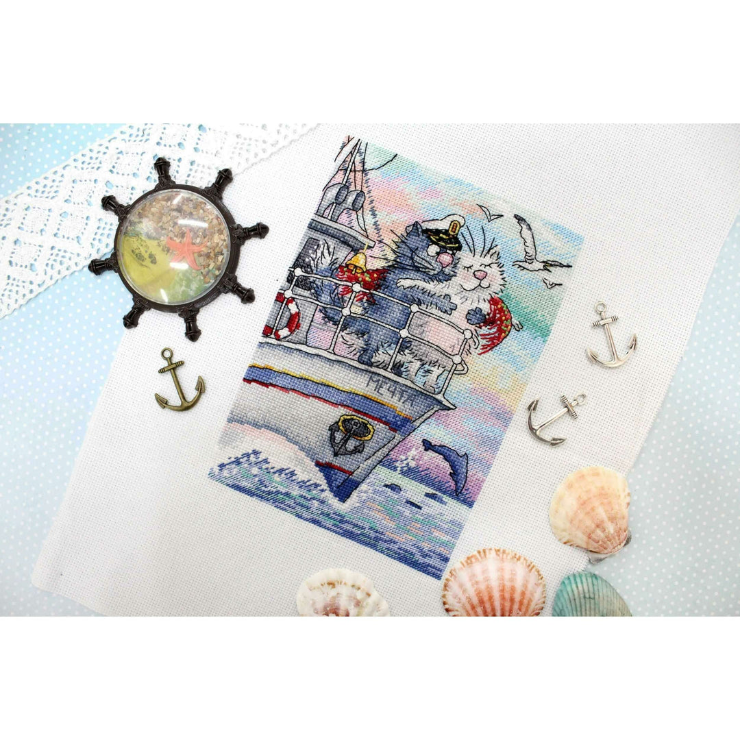 Sea of Love SNV-686 Counted Cross Stitch Kit