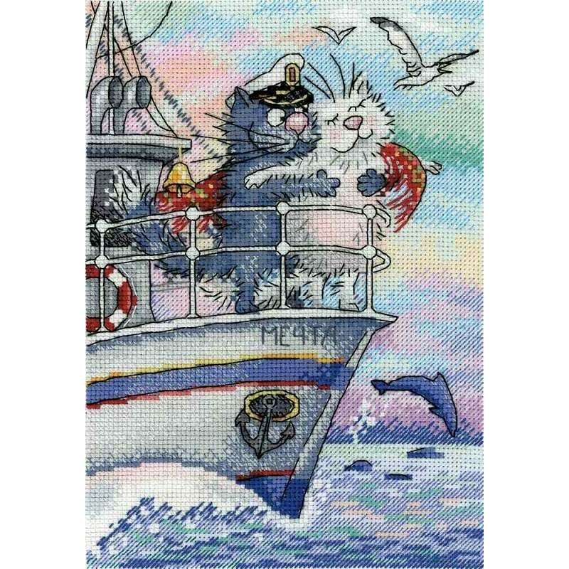 Sea of Love SNV-686 Counted Cross Stitch Kit