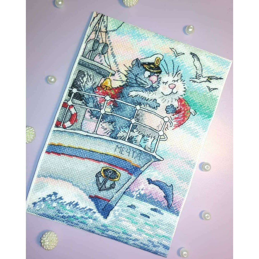Sea of Love SNV-686 Counted Cross Stitch Kit