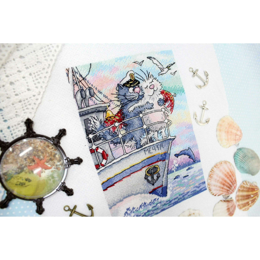 Sea of Love SNV-686 Counted Cross Stitch Kit