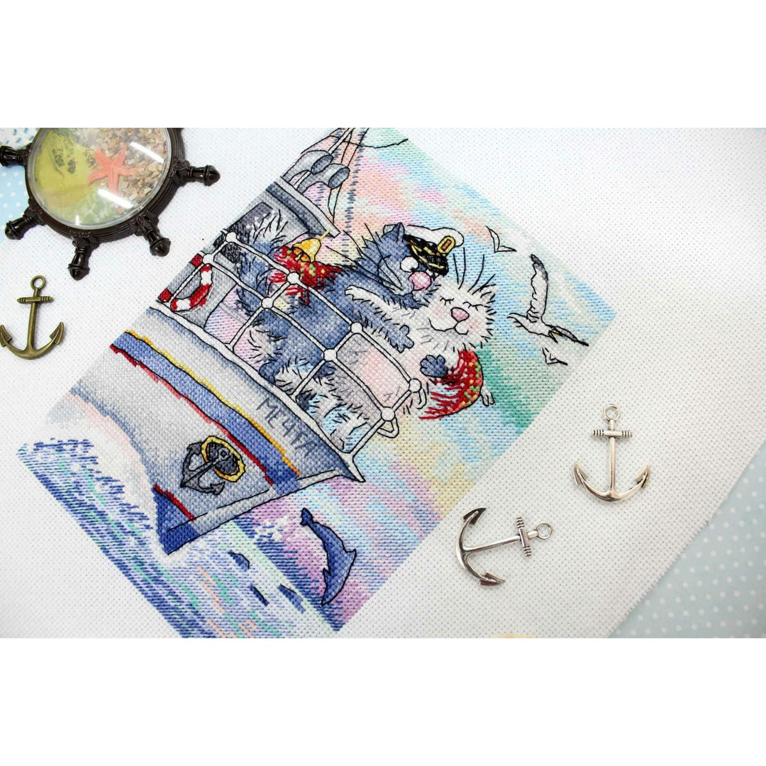 Sea of Love SNV-686 Counted Cross Stitch Kit