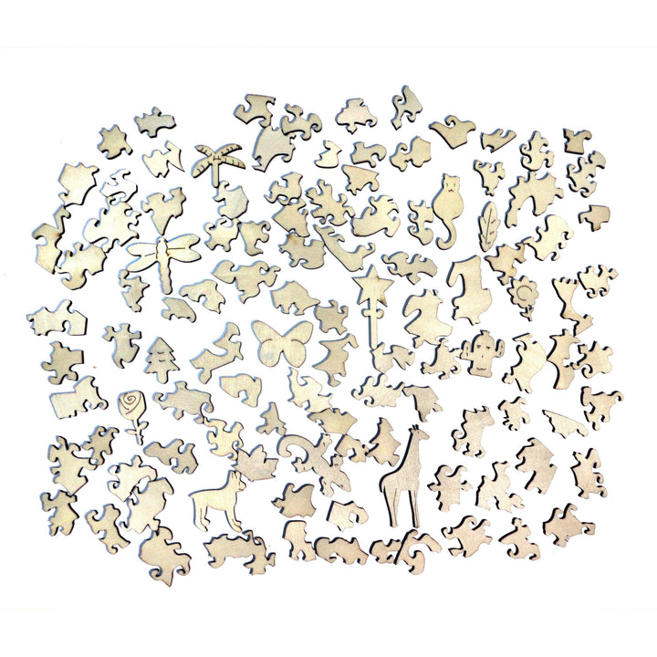 Sea Turtle - Jigsaw Wooden Puzzle by Wizardi F07N9-32