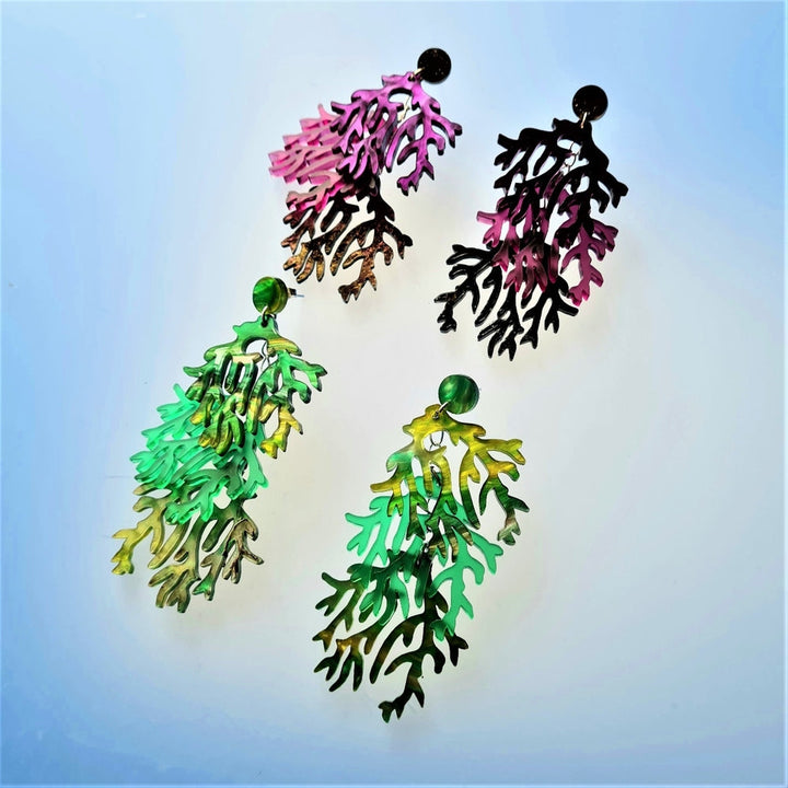 Seaweed Charm Earrings by Cherryloco Jewellery 6