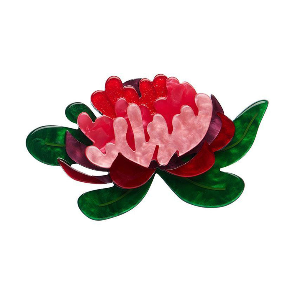 Seen from Afar Waratah Brooch by Erstwilder image