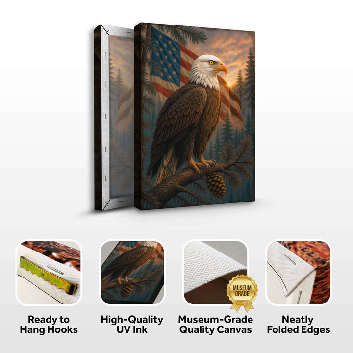 Sentinel of the Pines Eagle Wall Art